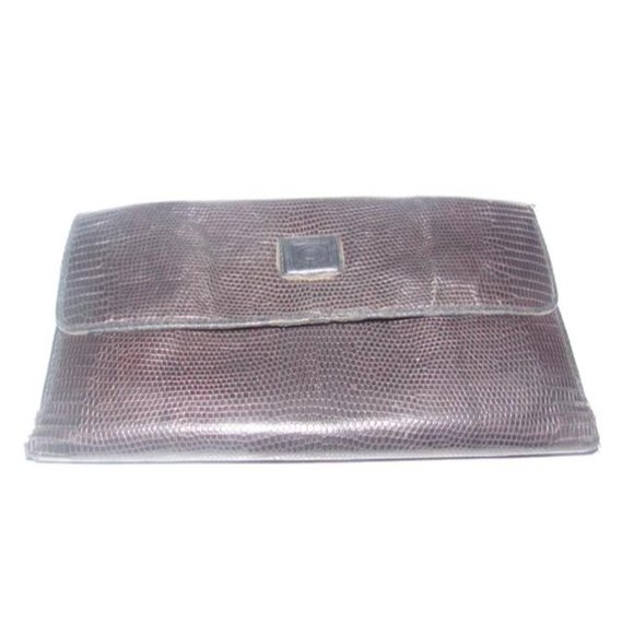 GUCCI Vintage Brown Snakeskin XL Checkbook - Picture 7 of 12